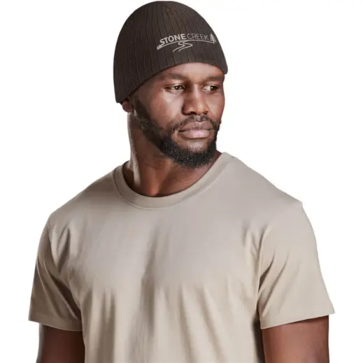 Frost Beanie Brown Model